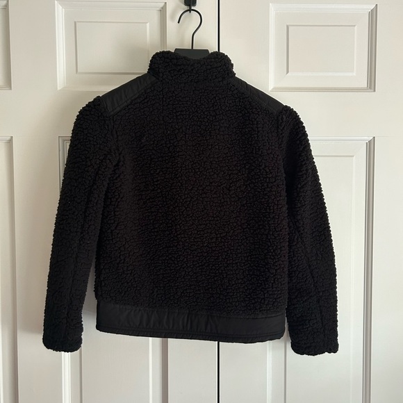 GAP Kids Girls Fuzzy Jacket size large (10-11) Black - Picture 3 of 8